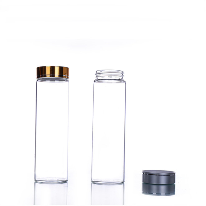 Small 10ml Empty Cosmetic Serum Glass Vials with Metal Lids