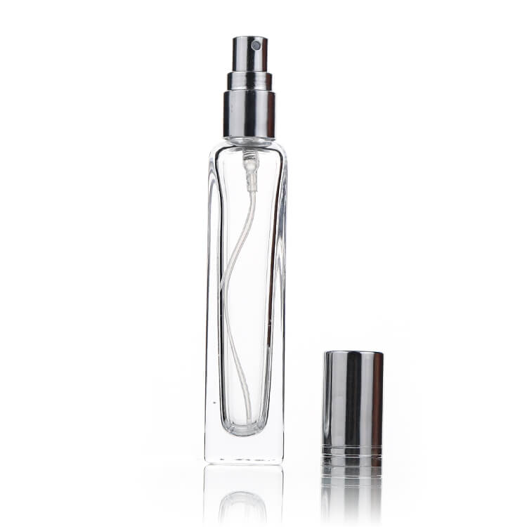 15ml Square Clear Pocket Perfume Glass Spray Bottle