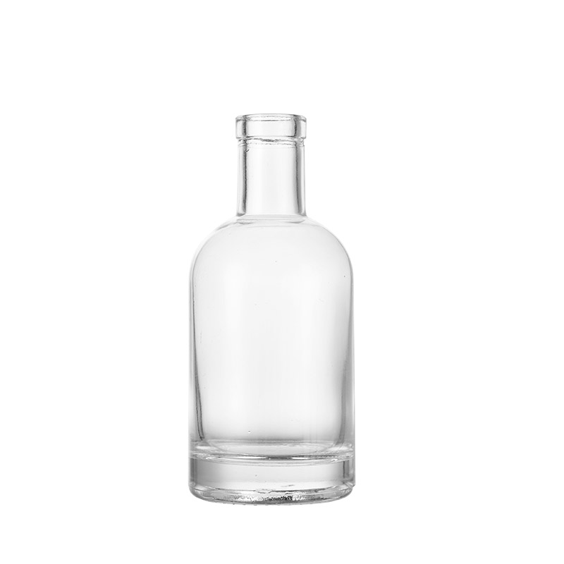 High Qualiy Round Nordic Clear Glass Whiskey Rum Beverage Bottle - Xuzhou OLU Daily Products Co., Ltd.