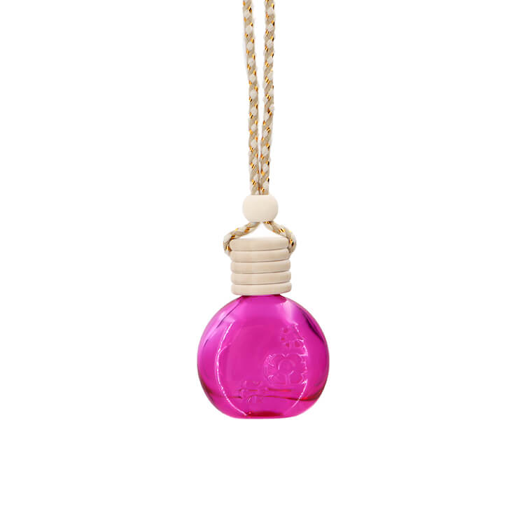 Colored Hanging 13ml Mini Car Perfume Glass Container