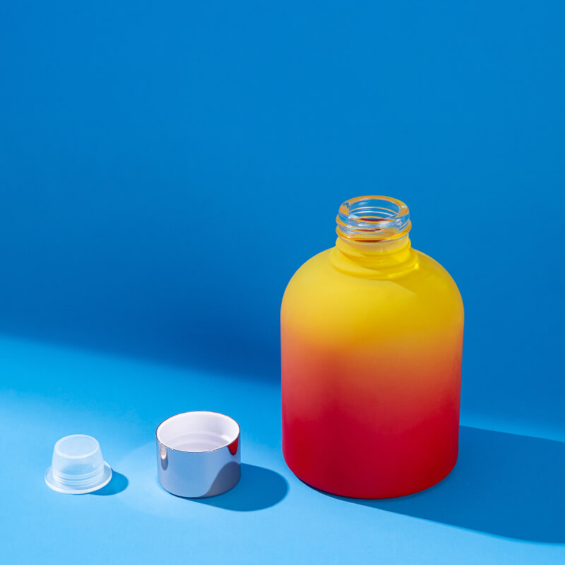 Red-Yellow Ombre 200ml Glass Aroma Diffuser Bottle - Xuzhou OLU Daily Products Co., Ltd.