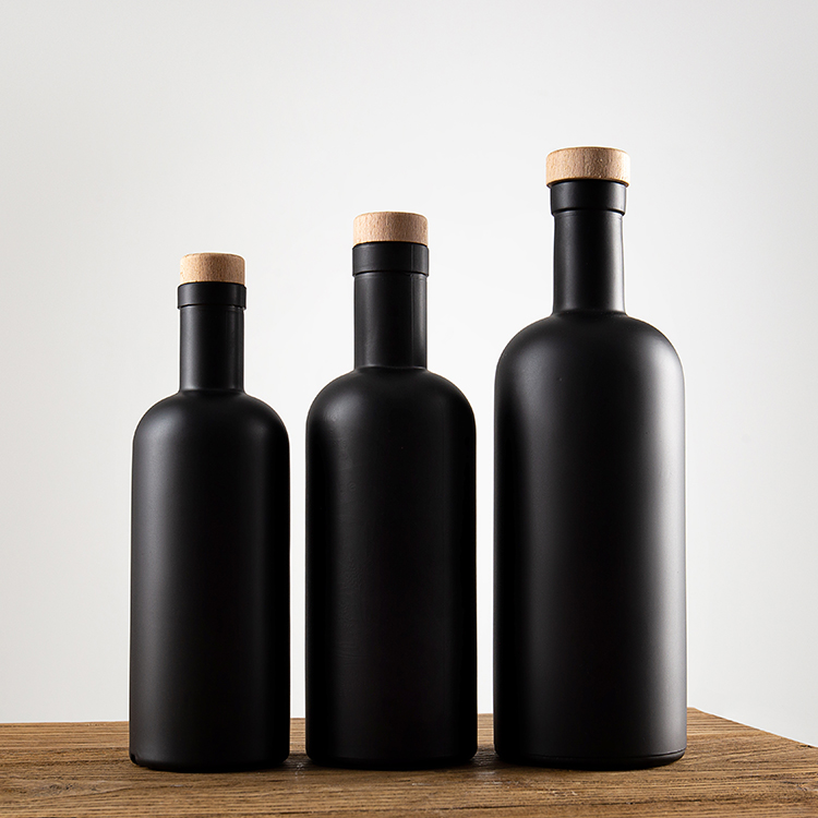 Hot Sale Custom Matte Black Aspect Glass Vodka Wine Bottle - Xuzhou OLU Daily Products Co., Ltd.