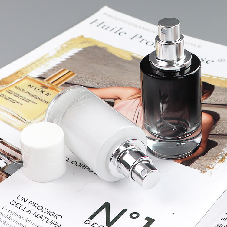 50ml Ombre Cylinder Fine Mist Spray Glass Perfume Bottle - Xuzhou OLU Daily Products Co., Ltd.