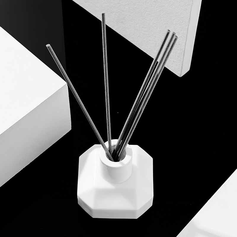 White 100ml Bathroom Aroma Reed Diffuser Glass Bottle - Xuzhou OLU Daily Products Co., Ltd.