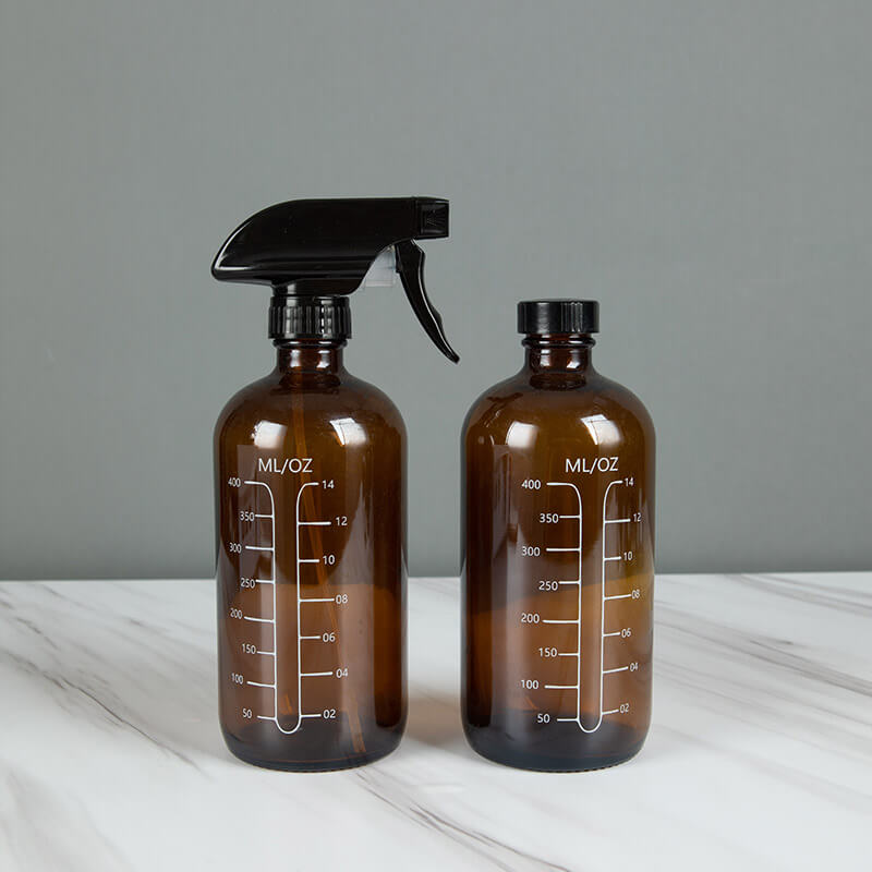 Home Cleaning Spray Glass Bottle 16oz Gardening Amber Boston Bottle - Xuzhou OLU Daily Products Co., Ltd. Featured Image