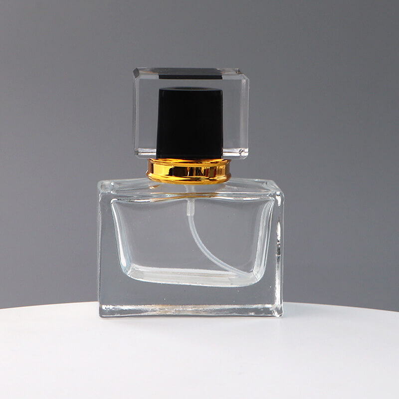 Cologne Square 30ml Small Perfume Glass Container with Cap