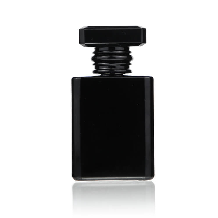 Black 50ML Square Men's Perfume Cologne Glass Bottle - Xuzhou OLU Daily Products Co., Ltd.