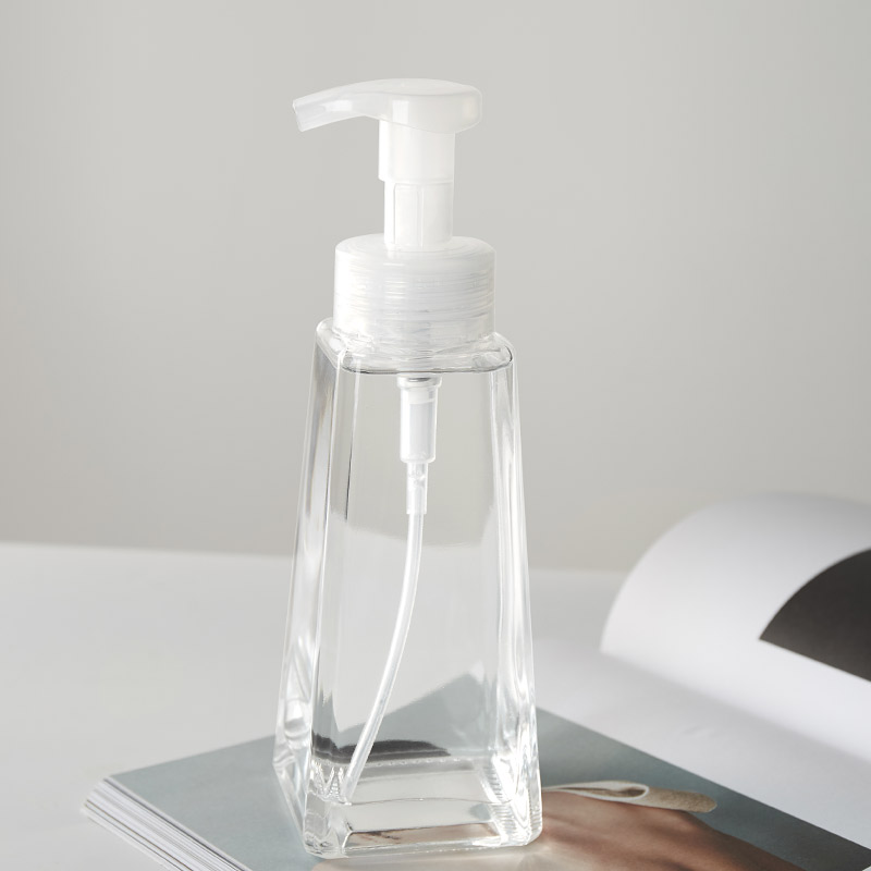 380ml Square Glass Hand Wash Soap Dispenser Bottle Wholesale - Xuzhou OLU Daily Products Co., Ltd.