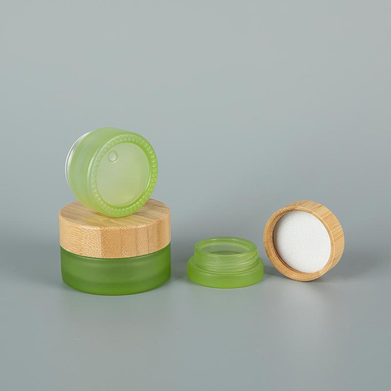 Bamboo-Lid-Green-Face-Eye-Cream-Glass-Jars