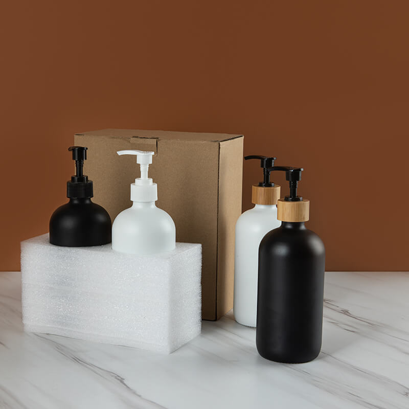 Black-White-Boston-Glass-Soap-Dispensers-with-Packaging-Box