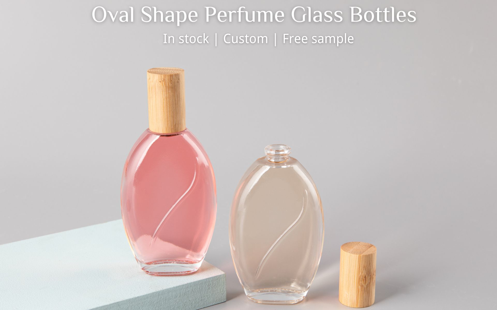 Oval Perfume Glass Bottles