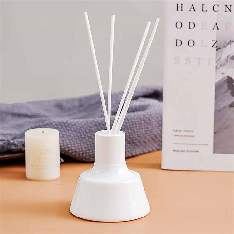 Reed Diffuser Bottles Wholesale White Opal Glass Diffuser Bottle With Stick