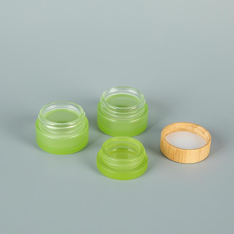 bamboo lid glass jar