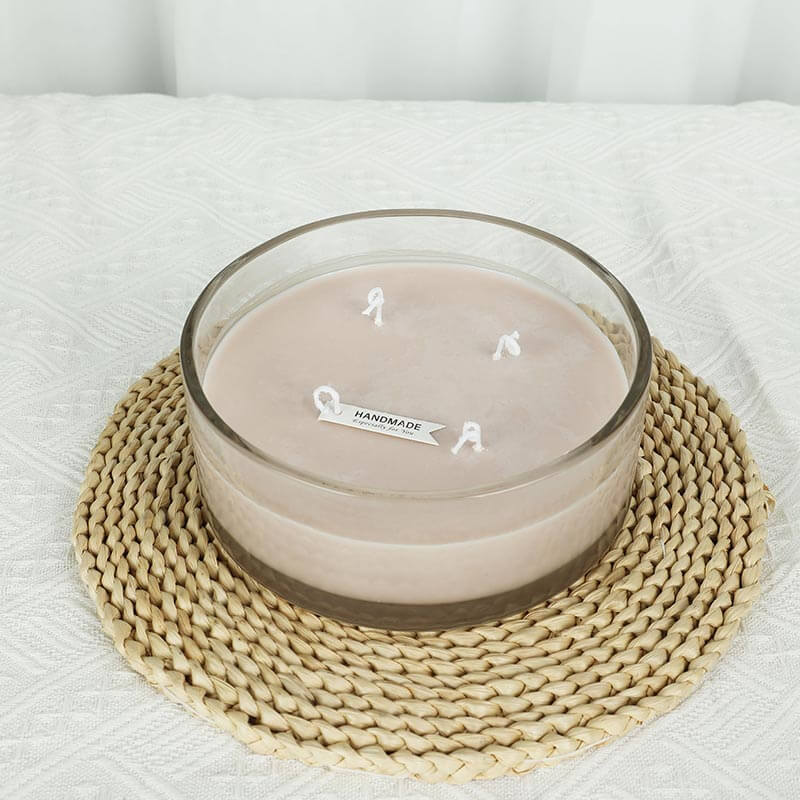 Wide Mouth Empty Big Round Glass Candle Vessel - Xuzhou OLU Daily Products Co., Ltd. Featured Image