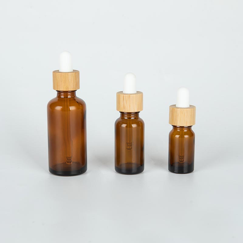 5ML 10ML 15ML Brown Wooden Dropper Glass Serum Bottle - Xuzhou OLU Daily Products Co., Ltd. Featured Image