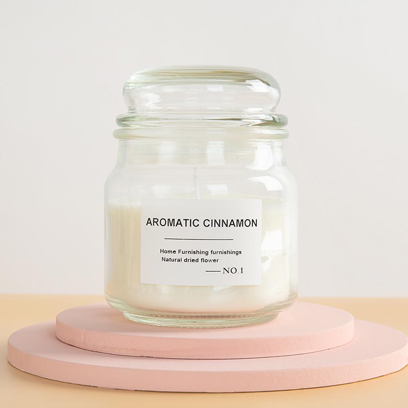 Airtight Stopper Aroma Soy Wax Glass Candle Container
