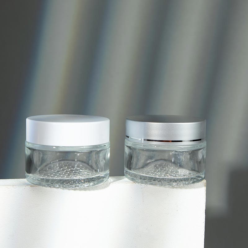 clear cosmetic jars