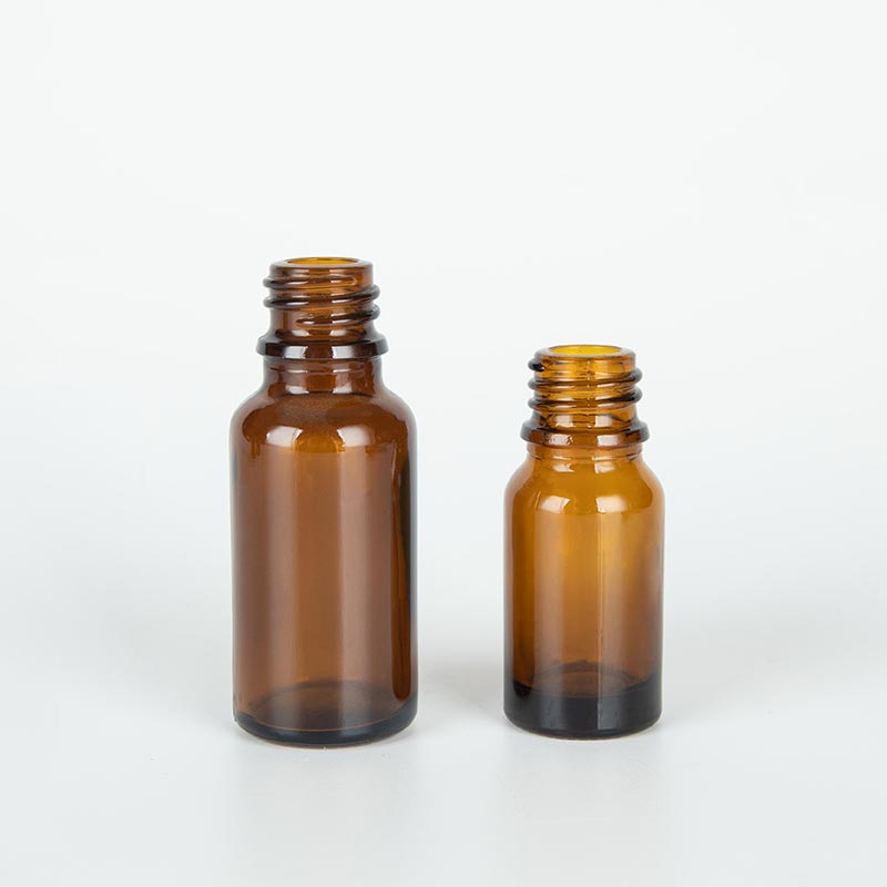 Metal Dropper Tan 15ml Mini Empty Essential Oil Glass Bottle - Xuzhou OLU Daily Products Co., Ltd.