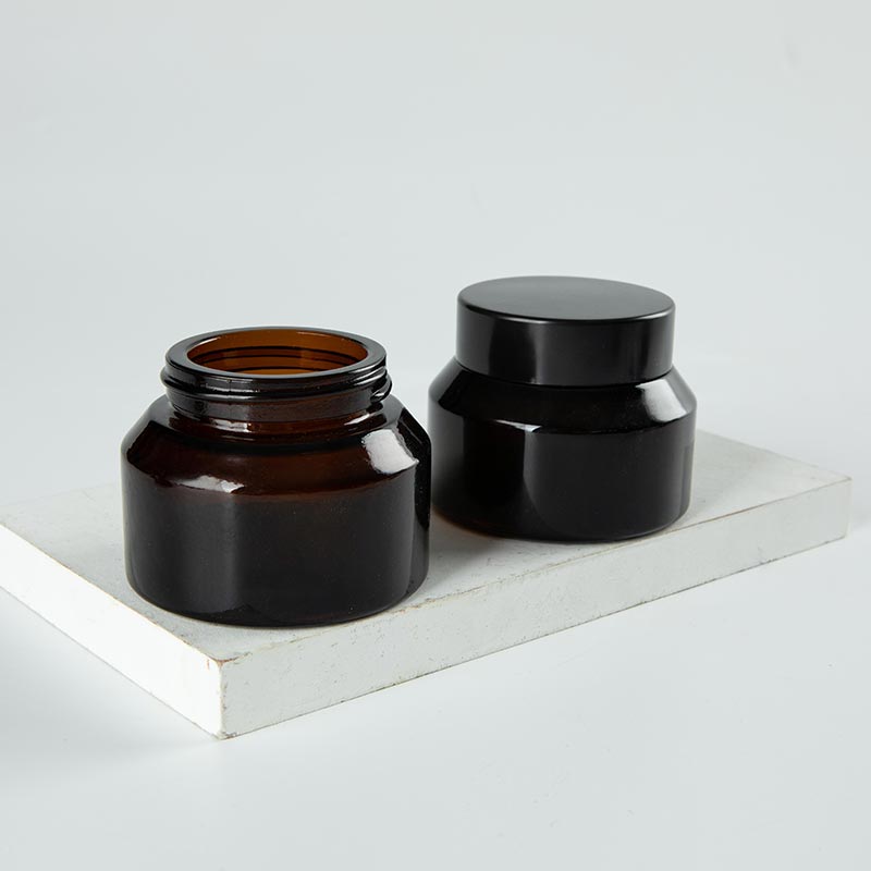Moisturizing Cream Container Amber Clear 30g 50g Glass Makeup Jar - Xuzhou OLU Daily Products Co., Ltd.