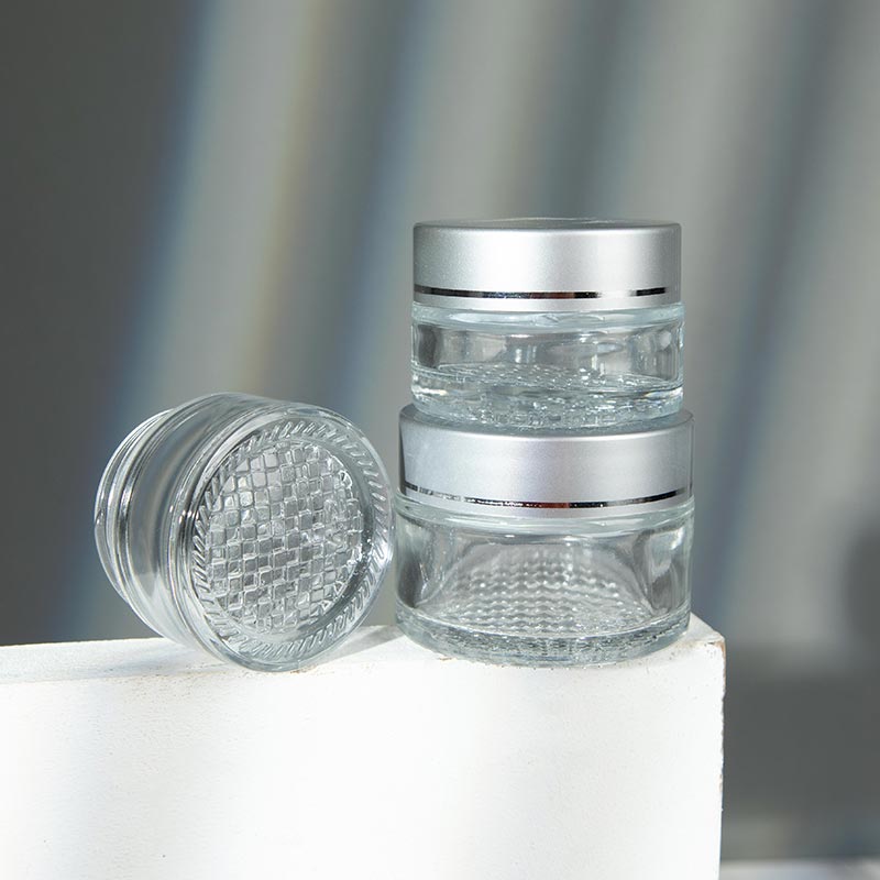 Small Eye Cream Jar 10g 15g 20g Skincare Sample Glass Container - Xuzhou OLU Daily Products Co., Ltd. Featured Image