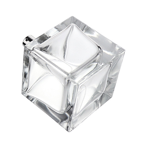cube glass perfume bottle