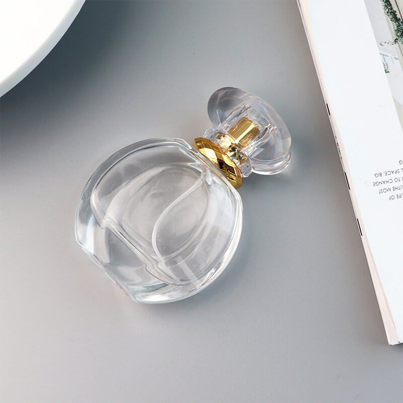Fine Mist 50ML Flat Round Perfume Packaging Glass Bottle - Xuzhou OLU Daily Products Co., Ltd.