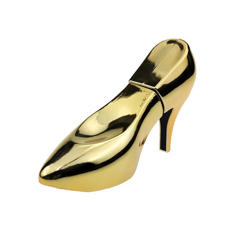 Woman Gold 100ml Perfume Atomiser Electroplate Shoe Glass Spray Bottle