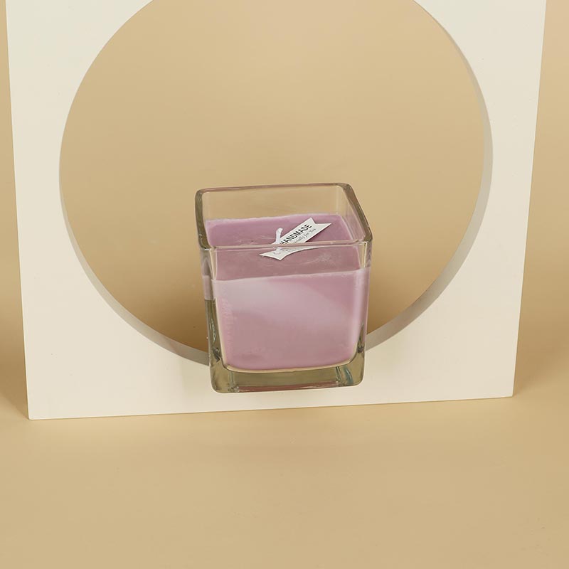 Square Empty Lidless Glass Vessel for Candle Making - Xuzhou OLU Daily Products Co., Ltd.