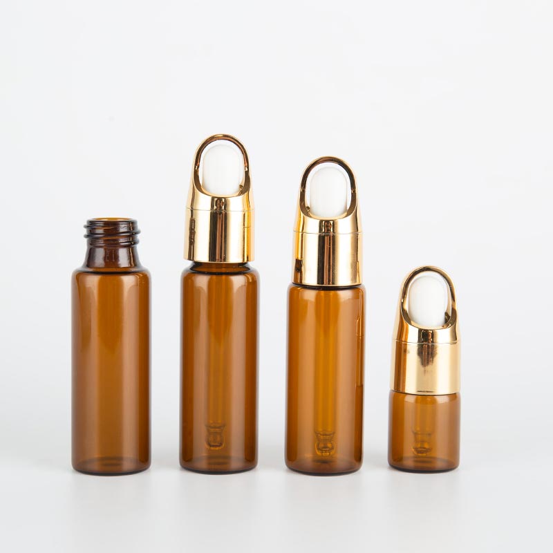 5ml 10ml Small Amber Liquid Skincare Glass Vials with Dropper - Xuzhou OLU Daily Products Co., Ltd.