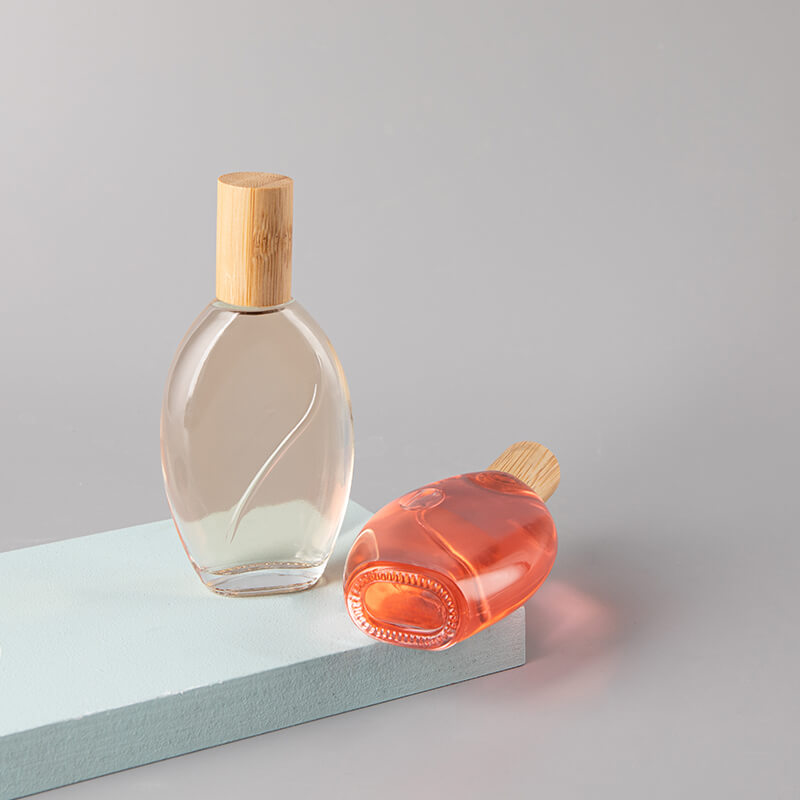55ml Oval Fragrance Glass Bottle with Wood Cap - Xuzhou OLU Daily Products Co., Ltd.
