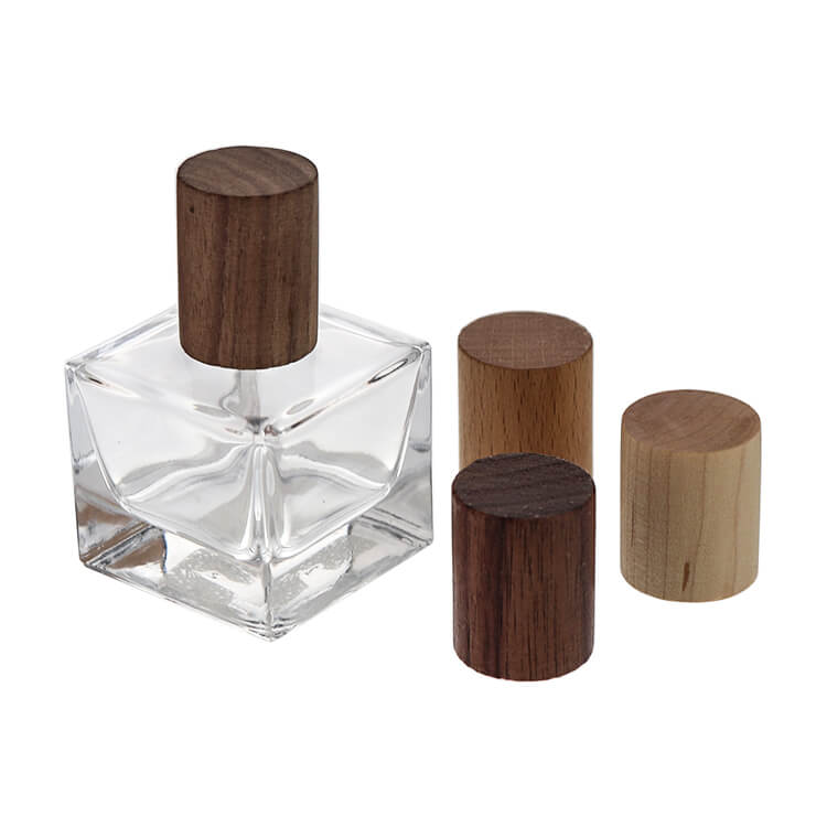 50ML 100ML Cube Refillable Fine Mist Perfume Oil Glass Bottle