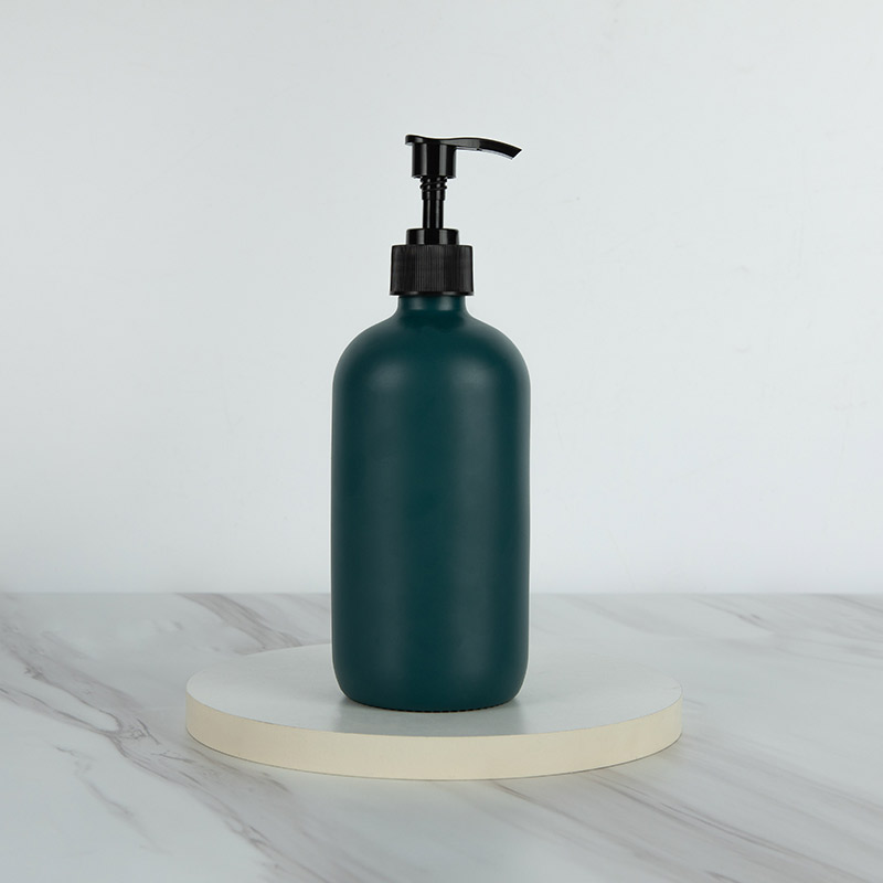 Colored 250ml Bathroom Soap Dispenser Glass with Lotion Pump - Xuzhou OLU Daily Products Co., Ltd.