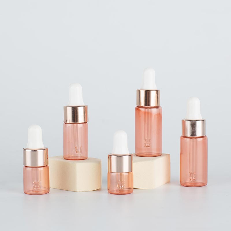 Pink 3ML 4ML 5ML Glass Dropper Vials Essential Oil Packaging - Xuzhou OLU Daily Products Co., Ltd. Featured Image