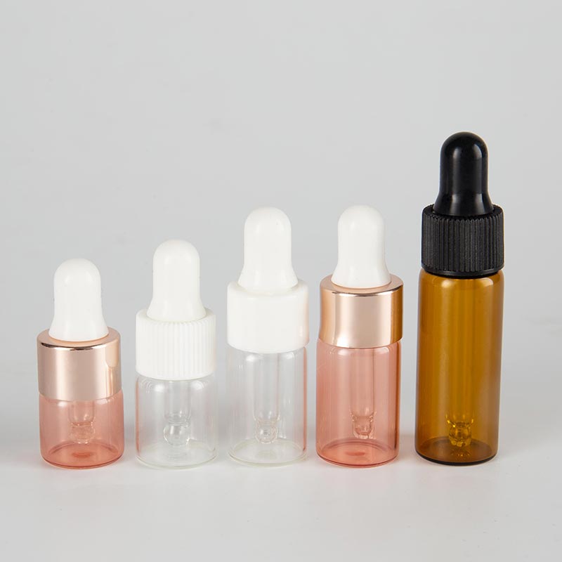 1ML 2ML 3ML Transparent Glass Dropper Vials for Cosmetic - Xuzhou OLU Daily Products Co., Ltd.