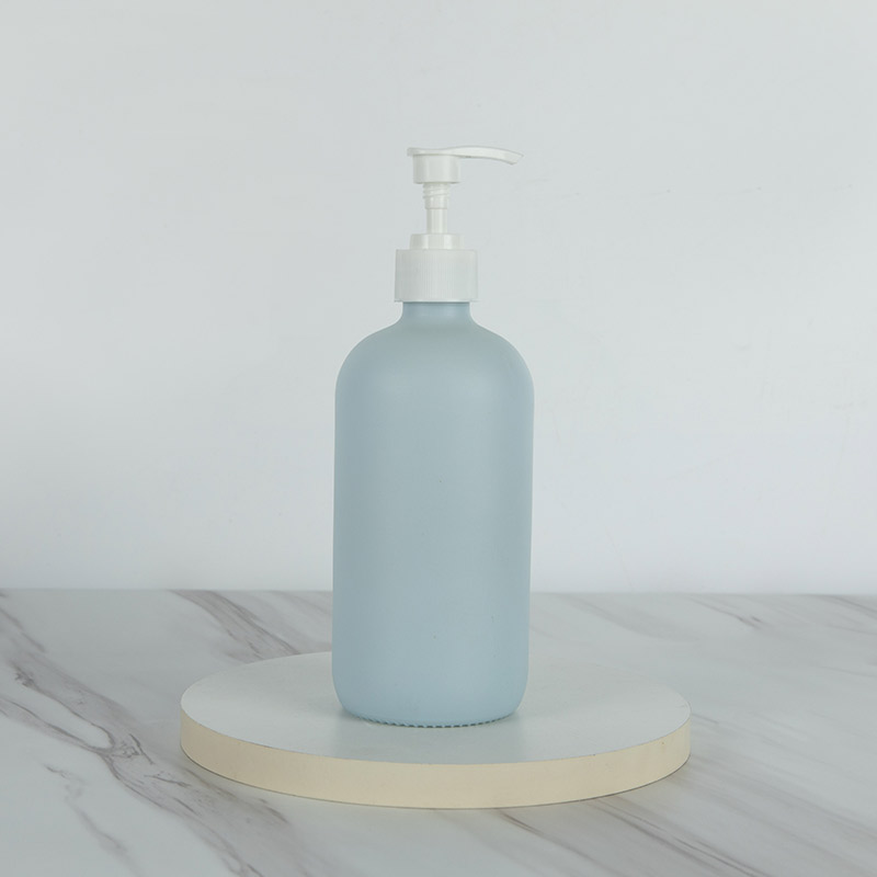 Colored 250ml Bathroom Soap Dispenser Glass with Lotion Pump - Xuzhou OLU Daily Products Co., Ltd.