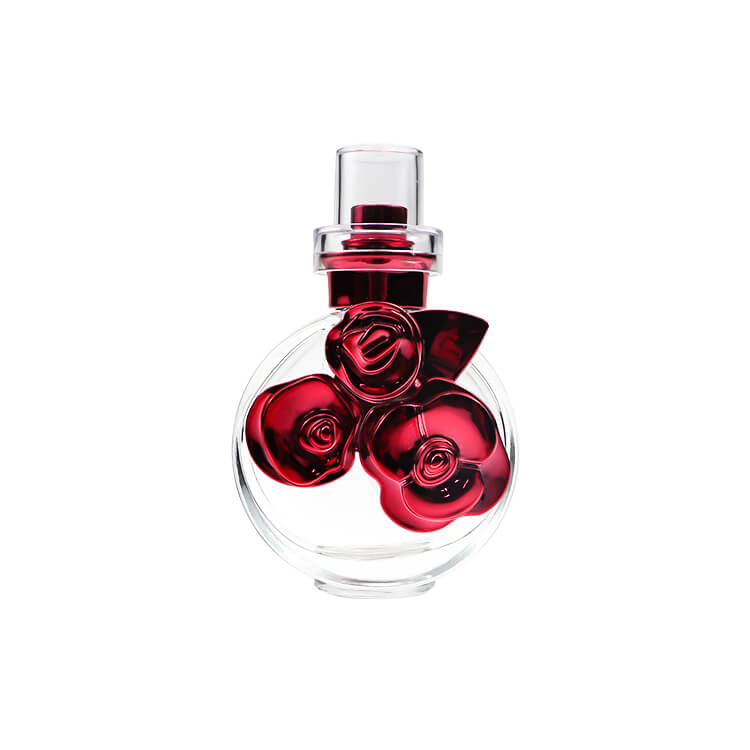 k-6356 50ml Fancy Flower Decor Woman Perfume Glass Bottle