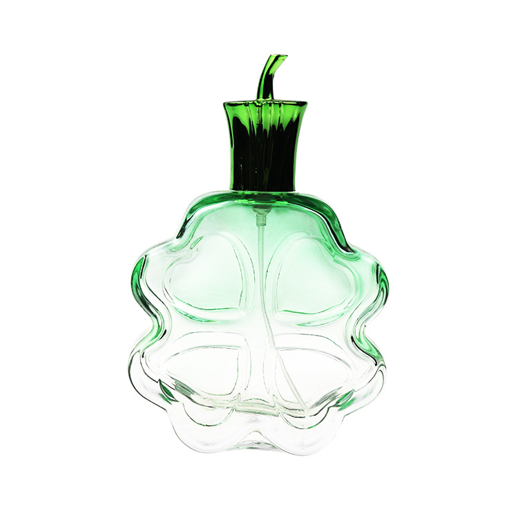 k-6735 105ml Clover Perfume Glass Bottle with Spray Pump