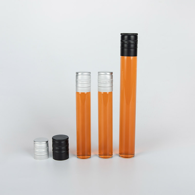 50ml 100ml Liquor Sample Glass Vials with Aluminium Cap