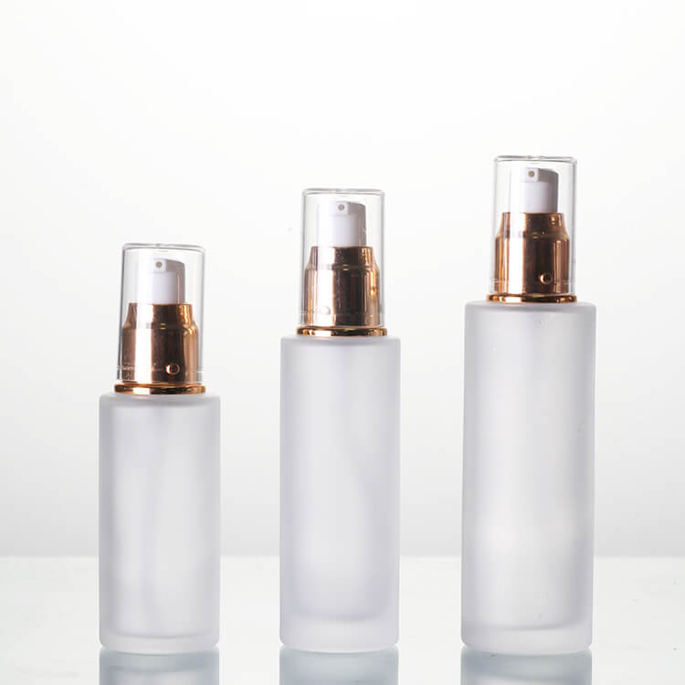 Lotion Bottles Cream Jars Set Frosted Skincare Glass Packaging - Xuzhou OLU Daily Products Co., Ltd.