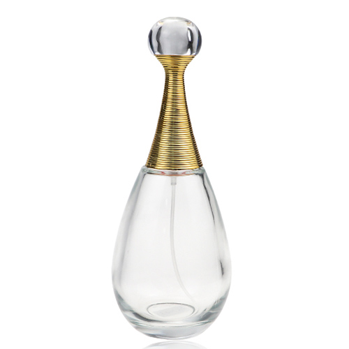 luxury glass perfume bottle