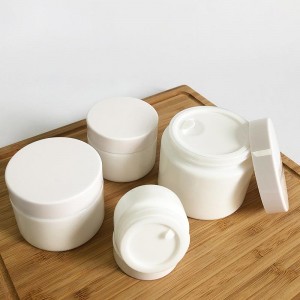 China Wholesale Face Cream Jars Wholesale Factory – 
 15g 30g 50g Luxury White Porcelain Eye Cream Glass Jars – Nayi