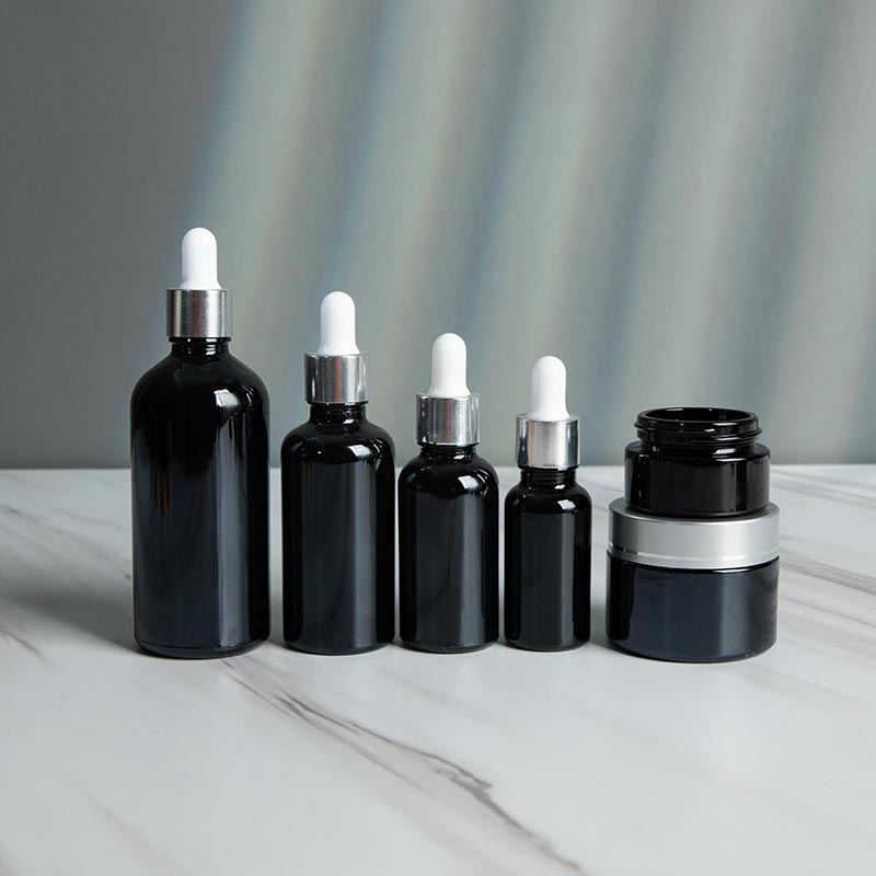 20ml 30ml 50ml Glass Dropper Bottle Black UV-Proof Serums Container - Xuzhou OLU Daily Products Co., Ltd.