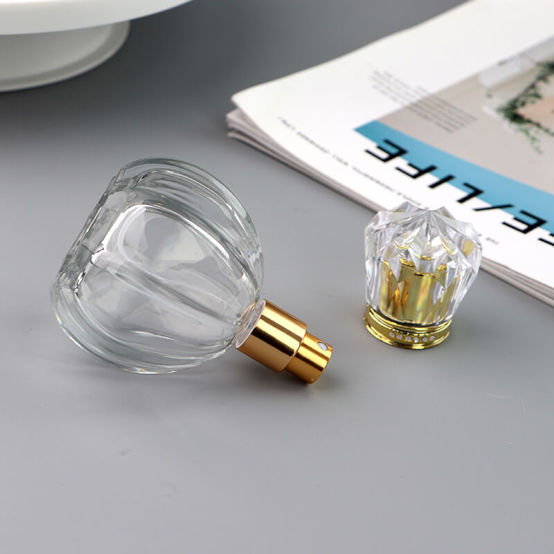 60ml Unique Empty Clear Sprayer Women's Glass Perfume Bottle - Xuzhou OLU Daily Products Co., Ltd.