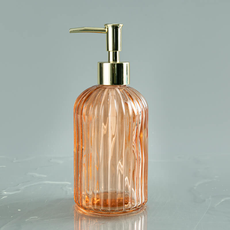 orange soap bottle