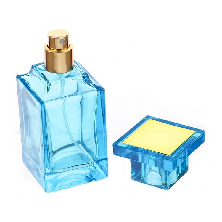55ml Square Black Red Blue Mist Spray Perfume Glass Bottle - Xuzhou OLU Daily Products Co., Ltd.