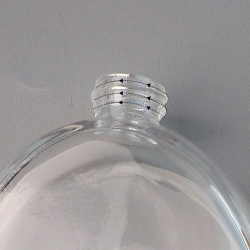perfume glass bottle round