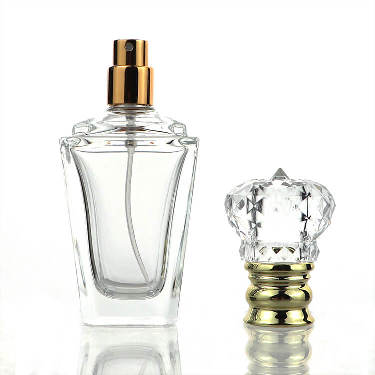 60ml Diamond Shape Luxury Fragrance Oil Spray Glass Atomizer Bottle