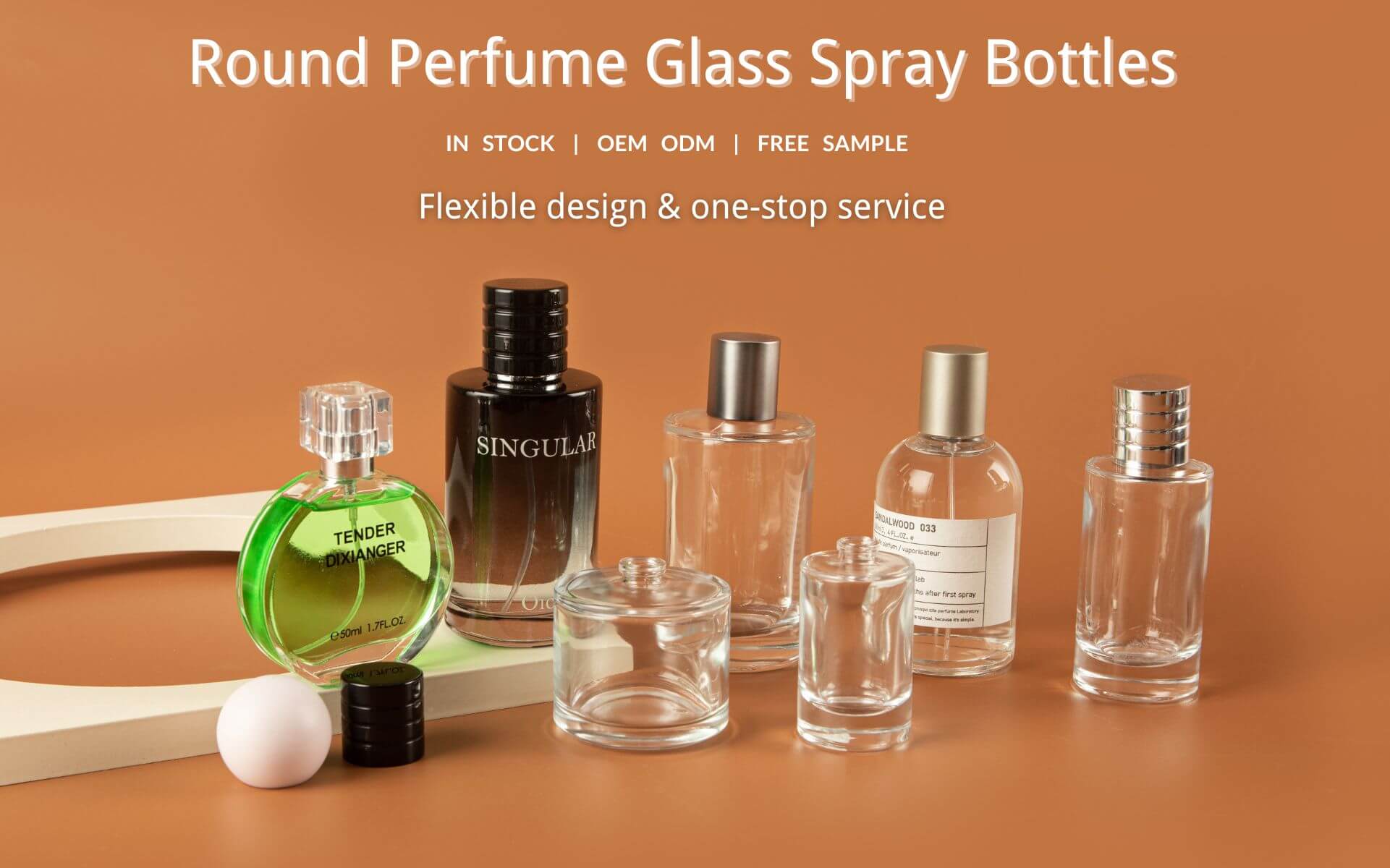 round perfume Glass Bottles