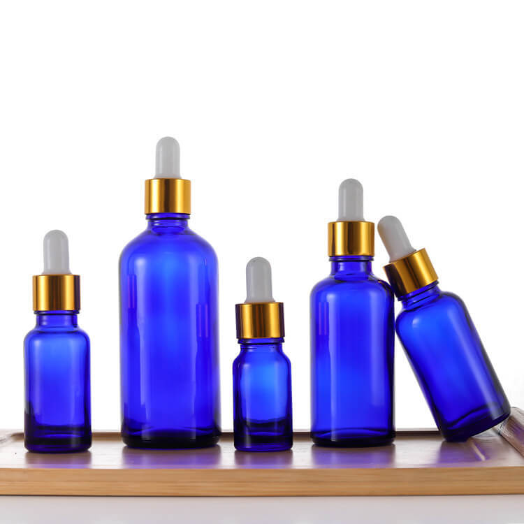 Cobalt Blue Dropper Glass Bottles for Lab Chemicals Tincture - Xuzhou OLU Daily Products Co., Ltd.