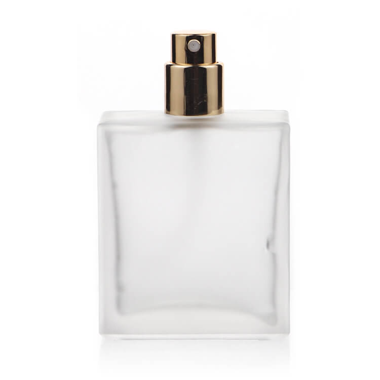Frosted 50ml Square Men's Perfume Glass Bottle with Cap - Xuzhou OLU Daily Products Co., Ltd.